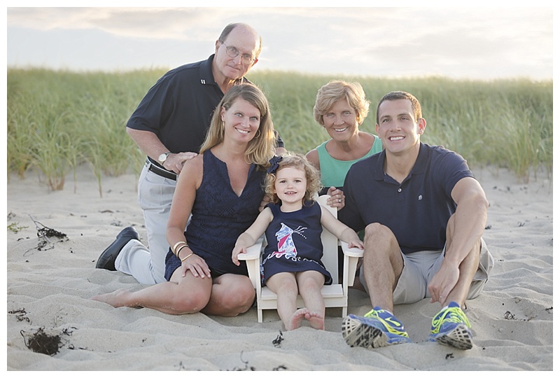 Family photos on the Beach