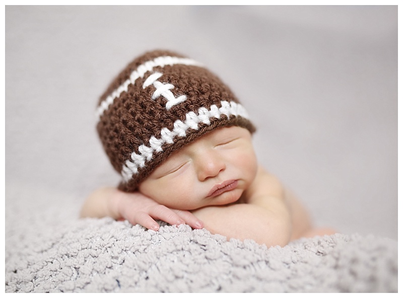 Football Newborn Photography